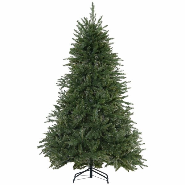 Bild 1 von HOMCOM Weihnachtsbaum 1,8 m Christbaum Kunsttanne 1492 Zweige Metallfuß PVC Grün Ø115 x 180H cm