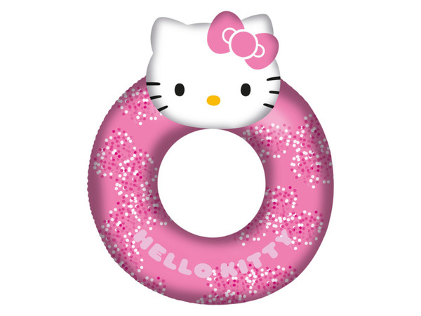 Bild 1 von Hello Kitty großer Schwimmring, 90 cm, mit Glitzer gefüllt
