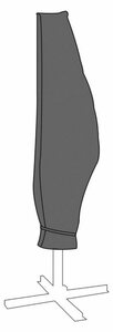Linder Exclusiv GmbH Sonnenschirm-Schutzhülle »Schutzhülle DELUXE für Ampelschirme Ø200-400cm Abdeckung Regenschutz« (Oxford 420D Polyester, 1-St., Anthrazit), Leicht aufzuziehen - durchgängig