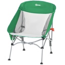Bild 1 von Outsunny Campingstuhl kompakt mit Tragetasche Kleiner ultraleichter klappbarer für Outdoor Zelten Picknick Wandern max Belastung 150 kg Grün+Silber