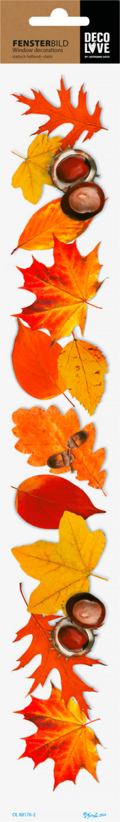 Bild 1 von Dekorieren & Einrichten Fensterbild, Blätter, schmal