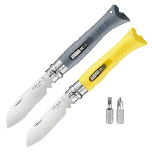 OPINEL Arbeitsmesser No 9 DIY - Carbon Klappmesser Taschenmesser Einhandmesser Farbe: gelb