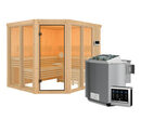 Bild 1 von Karibu Sauna »Scarlett 3« im Set mit 9-kW-Bio-Ofen und Bio-Steuerung
