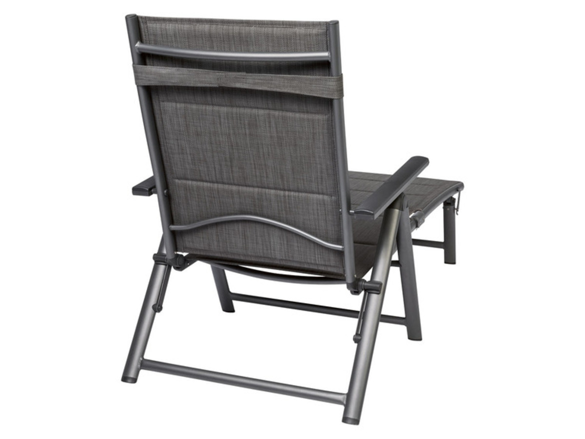 Bild 3 von Livarno Home Alu-Liege »Toronto«, mit Armlehne, gepolstert, anthrazit