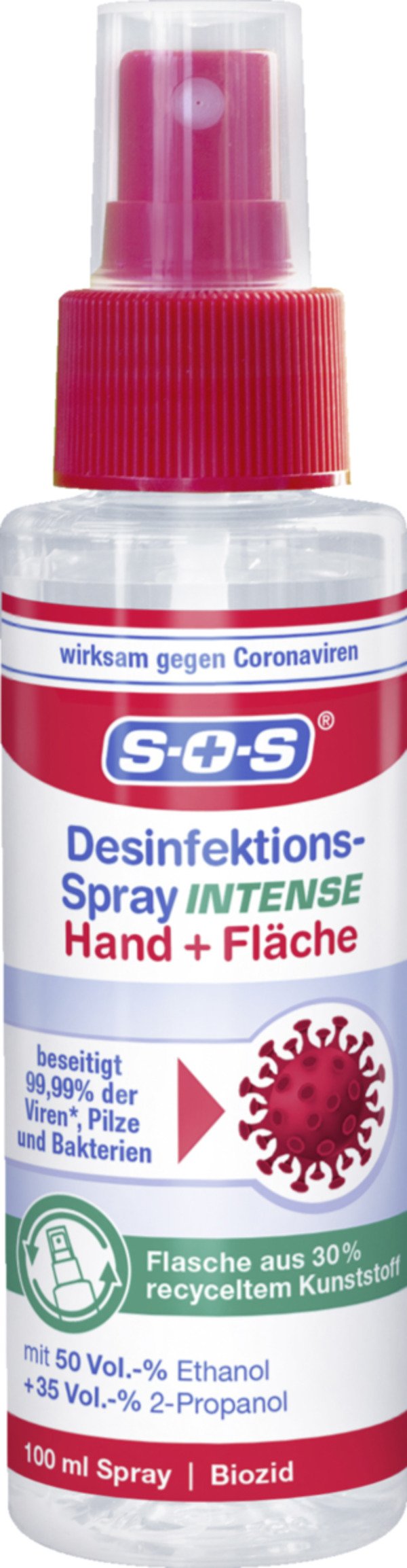 Bild 1 von SOS Desinfektionsspray INTENSE, 100 ml