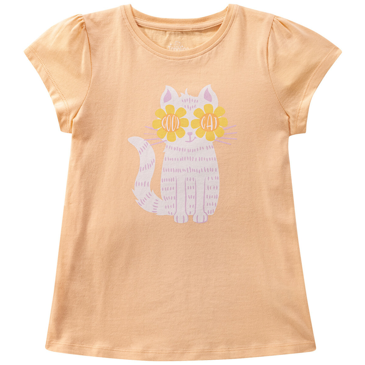 Bild 1 von Mädchen T-Shirt mit Katzen-Print HELLORANGE