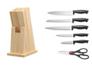 Bild 1 von ERNESTO Messerblock, mit 5 Messern und Schere