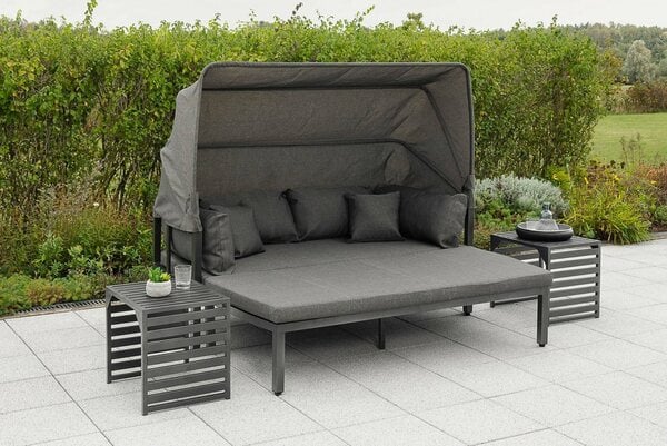 Bild 1 von MERXX Loungeset »Argos Insel«, 3er Set, aus Aluminium, mit 2 Beistelltischen, inkl. Zierkissen