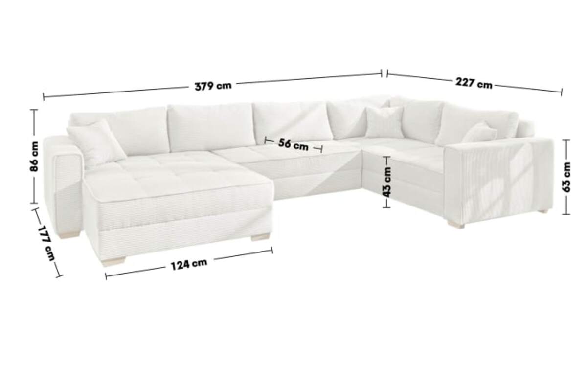 Bild 3 von MCA furniture - Wohnlandschaft Brixen, beige, inkl. Funktionen