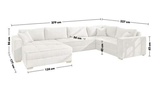 Bild 3 von MCA furniture - Wohnlandschaft Brixen, beige, inkl. Funktionen