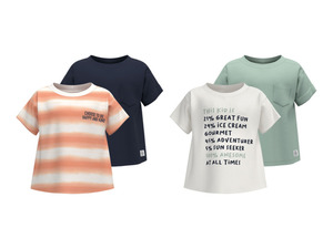 LUPILU® Jungen Kleinkinder / Kinder T-Shirt, 2 Stück, mit Rundhalsausschnitt
