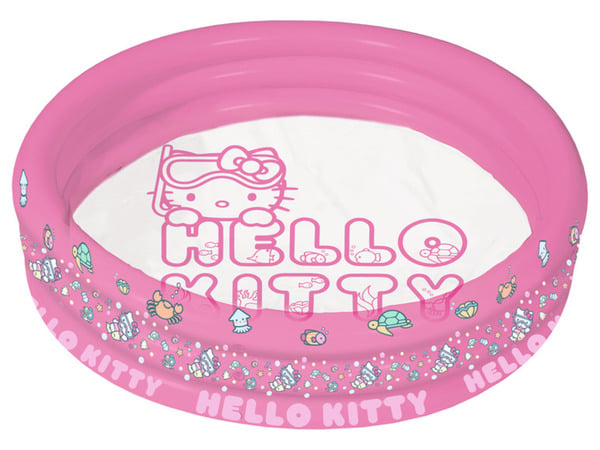 Bild 1 von Hello Kitty 3-Ring-Pool, pink transparent, 122 x 23 cm