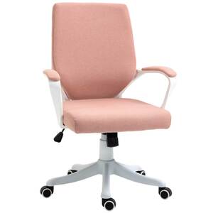Vinsetto Bürostuhl Schreibtischstuhl Home-Office-Stuhl mit Wippenfunktion Rückenlehne höhenverstellbarer dick gepolstert ergonomisch 360°-Drehräder