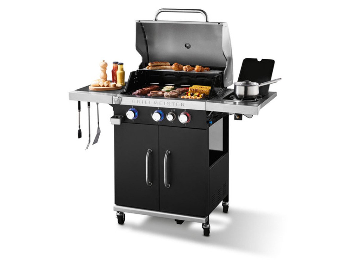 Bild 1 von GRILLMEISTER Gasgrill 3plus1 Brenner, 14,4 kW