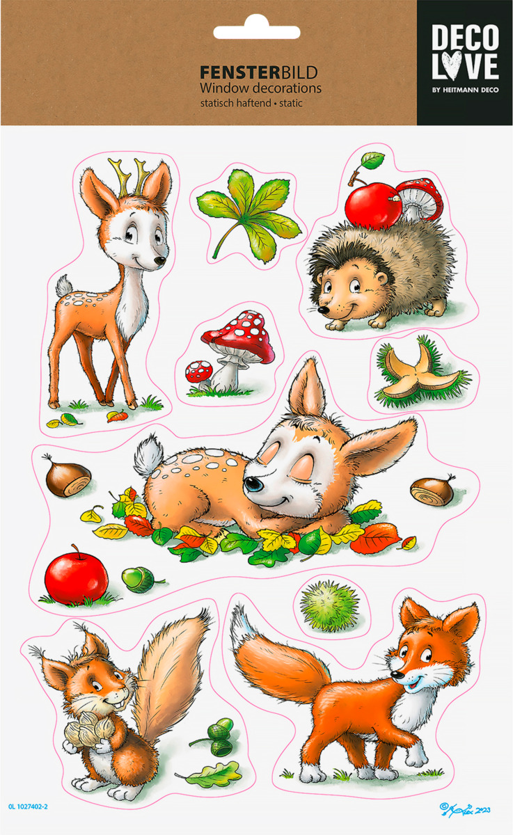 Bild 1 von Dekorieren & Einrichten Fensterbild, Waldszene, DIN A4