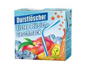 Eistee Pfirsich Durstlöscher