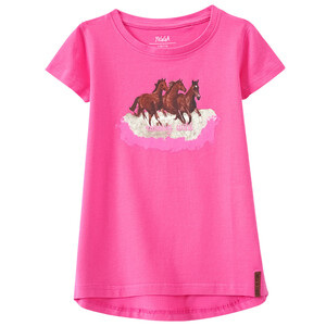 Mädchen T-Shirt mit Pferde-Motiv PINK