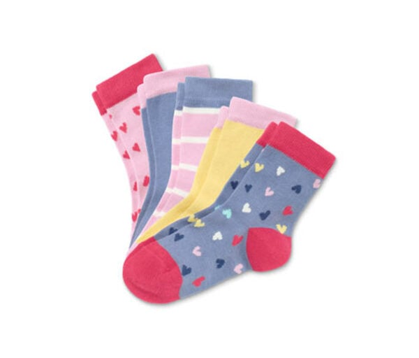 Bild 1 von 5 Paar Socken aus Bio-Baumwolle, mehrfarbig