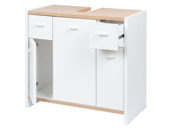 Bild 3 von LIVARNO home Waschbeckenunterschrank, kratzfest, weiß