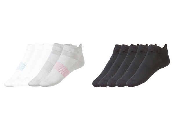 Bild 1 von CRIVIT® Damen Sneakersocken, 5 Paar, mit Dehnungszone im Mittelfußbereich