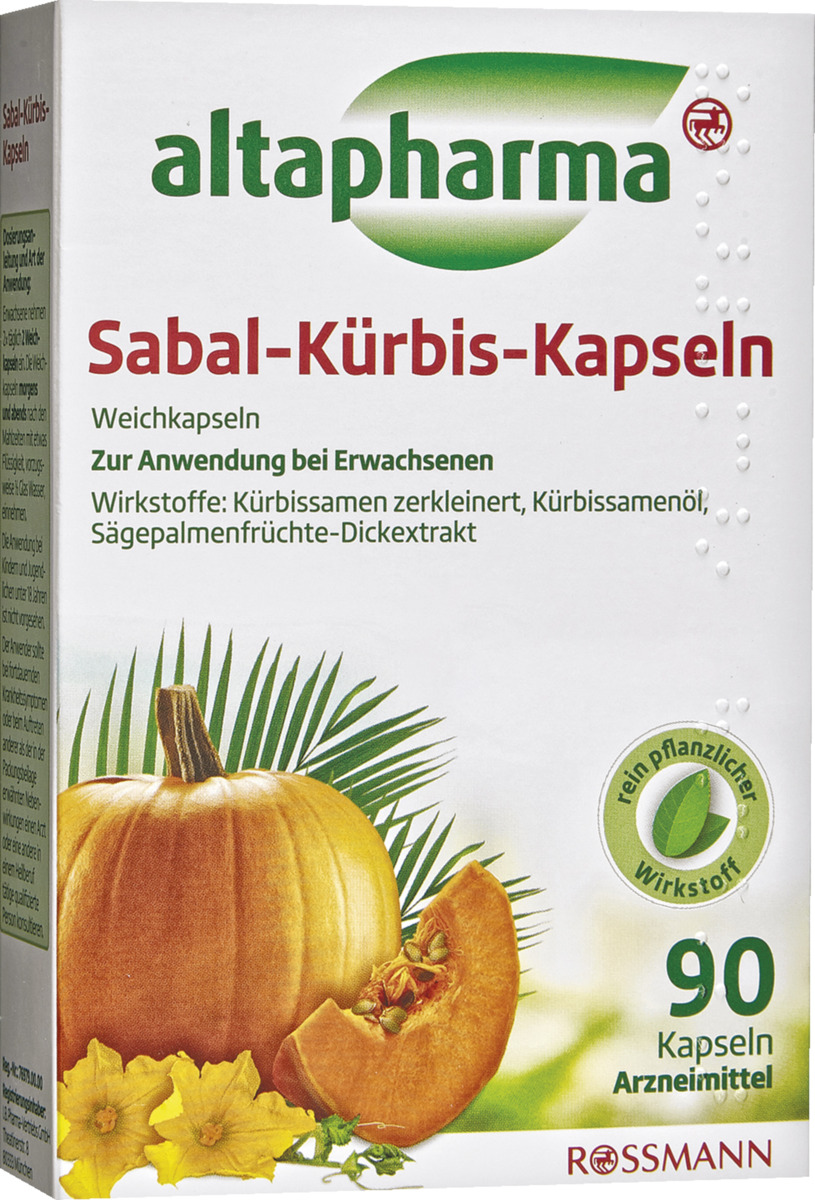 Bild 1 von altapharma ALTAPHARMA SABAL-KÜRBIS-KAPSELN