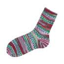 Bild 2 von Wolle "Hot Socks Lazise" 100 g tannengrün-burgund-apfelgrün-flieder-meliert
