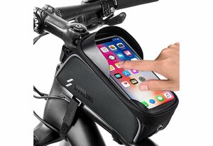 zggzerg Fahrradtasche »Wasserdicht Fahrrad Handytasche für Smartphones unter 6,5 Zoll, Fahrradtasche Lenkertasche mit Sonnenblende Kopfhörerloch TPU Touchscreen«