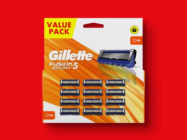 Bild 1 von Gillette Fusion5/Mach3 Sport Systemklingen, 
         12/17 Stück