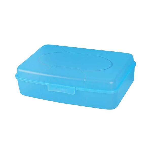 Bild 1 von Frühstücksbox, Proviantbox Jumbo 29,5 x 19,5 x 8 cm, blau
