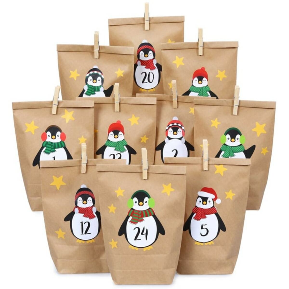 Bild 1 von Adventskalender-Bastelset - Pinguine