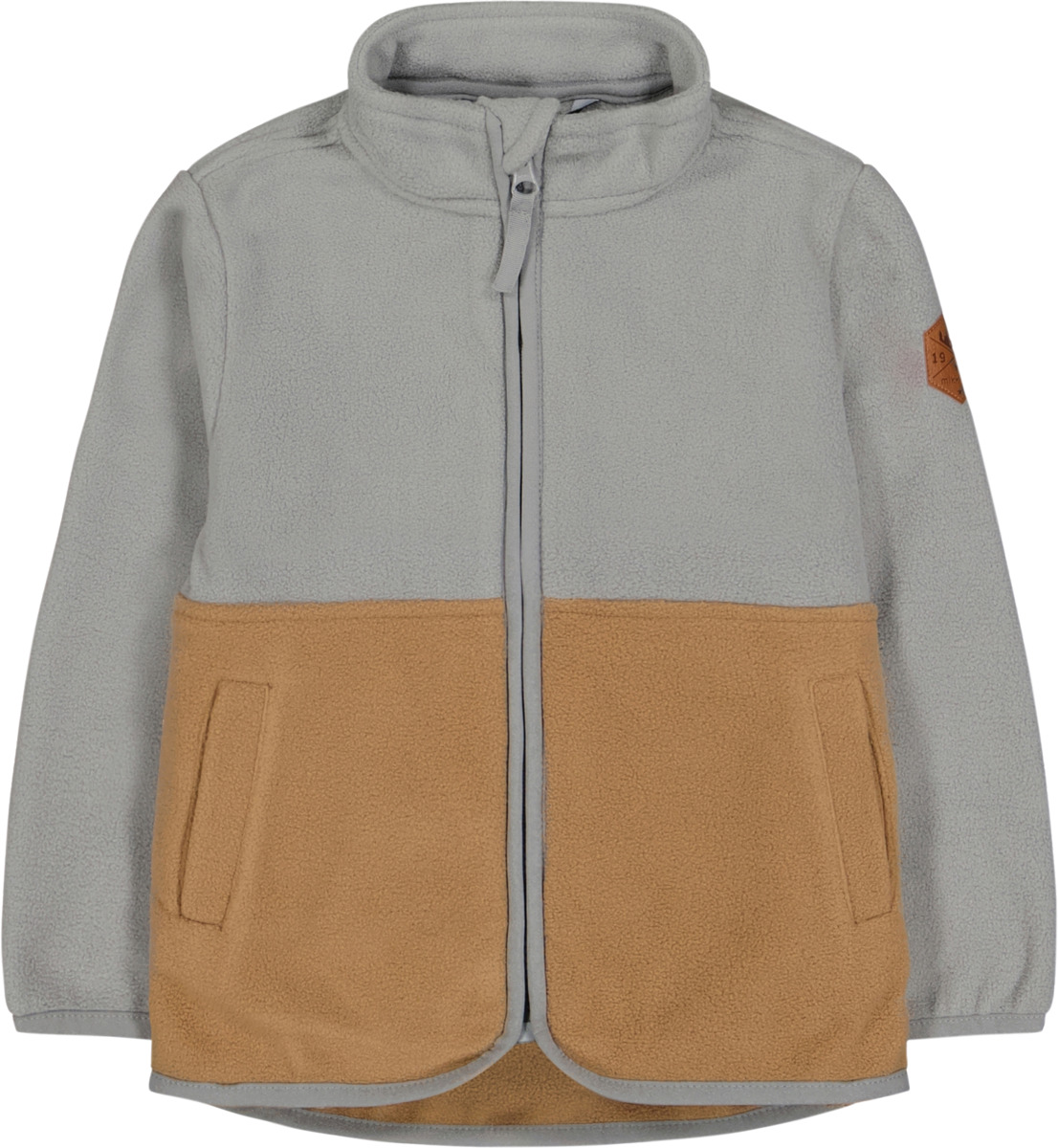 Bild 1 von Mikk-Line Fleecejacke, grau & braun, Gr. 110/116