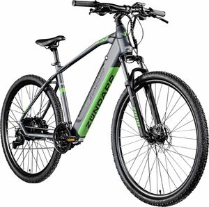 Zündapp E-Bike MTB Z808 Unisex 29 Zoll RH 48cm 27-Gang 504 Wh schwarz grün