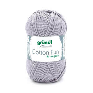 Wolle "Cotton Fun" 50 g grau