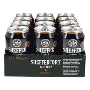 Shefferfort Whiskey & Cola 10,0 % vol 0,33 Liter Dose, 12er Pack