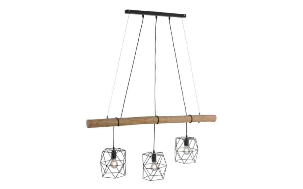 Bild 1 von Pendelleuchte Edgar, holz/schwarz, 120 cm