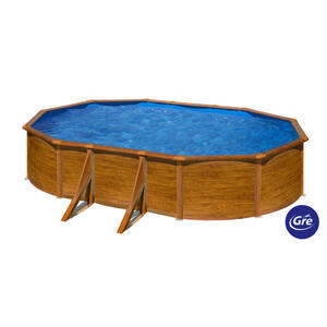 Gre Pool-Set, Braun, Metall, 300x120x500 cm, Freizeit, Pools und Wasserspaß, Pools, Aufstellpools