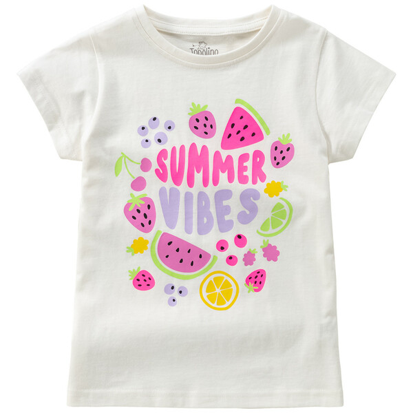 Bild 1 von Mädchen T-Shirt mit Neon-Print WEISS