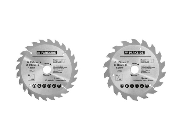 Bild 1 von PARKSIDE® Handkreissägeblatt 150 mm, mit Reduzierring