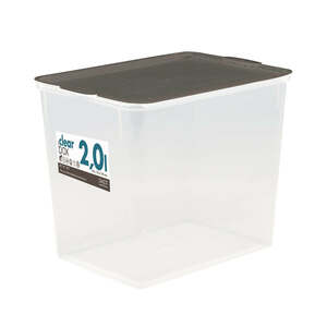 Aufbewahrungsbox 2 L mit Deckel, Kunststoffbox
