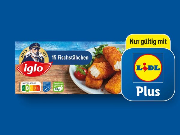 Bild 1 von Iglo Fisch-/Backfischstäbchen/Knusper-Fisch, 
         450/352/364/360 g