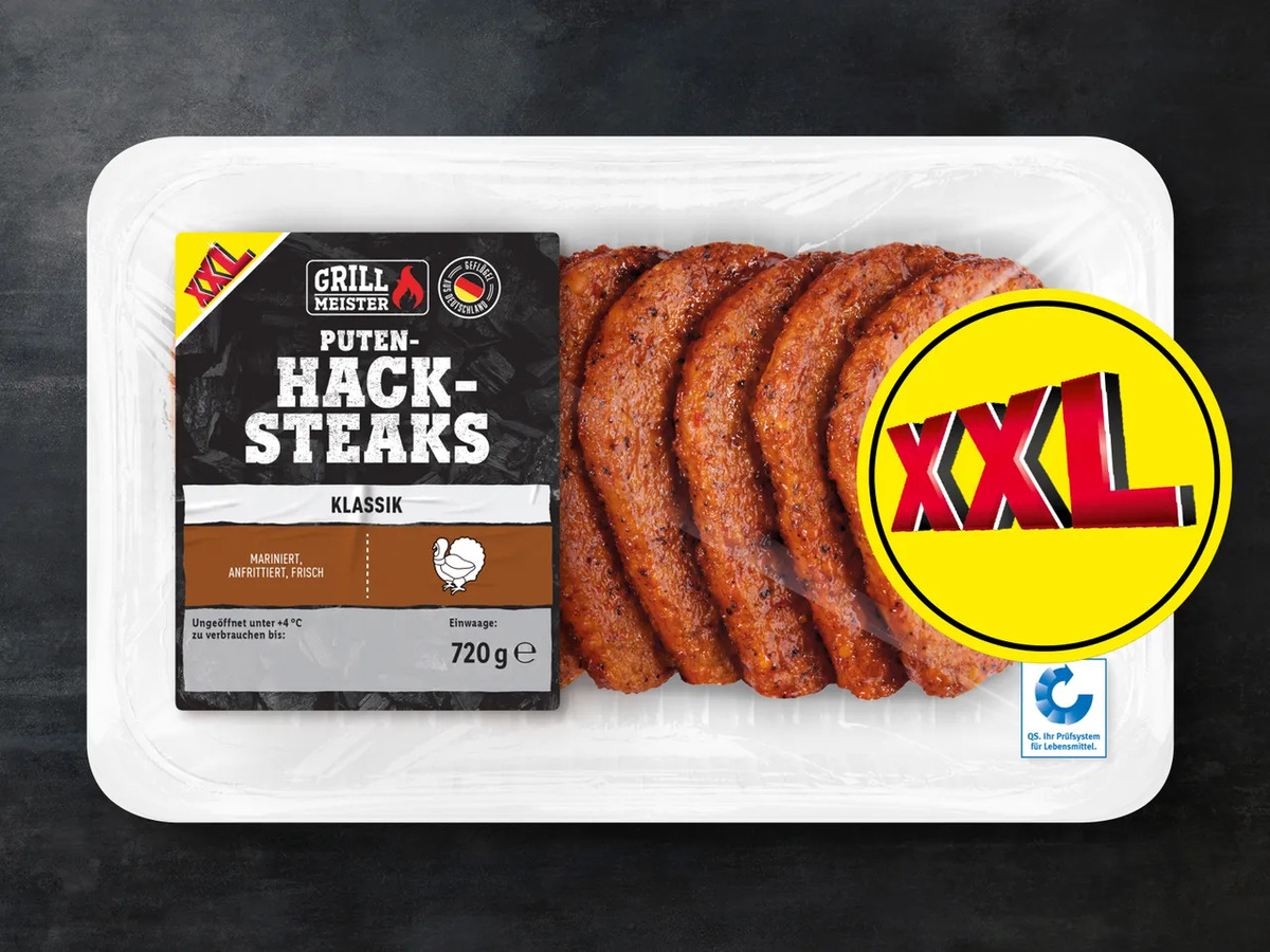 Bild 1 von Grillmeister Putenhacksteaks XXL, 
         720 g