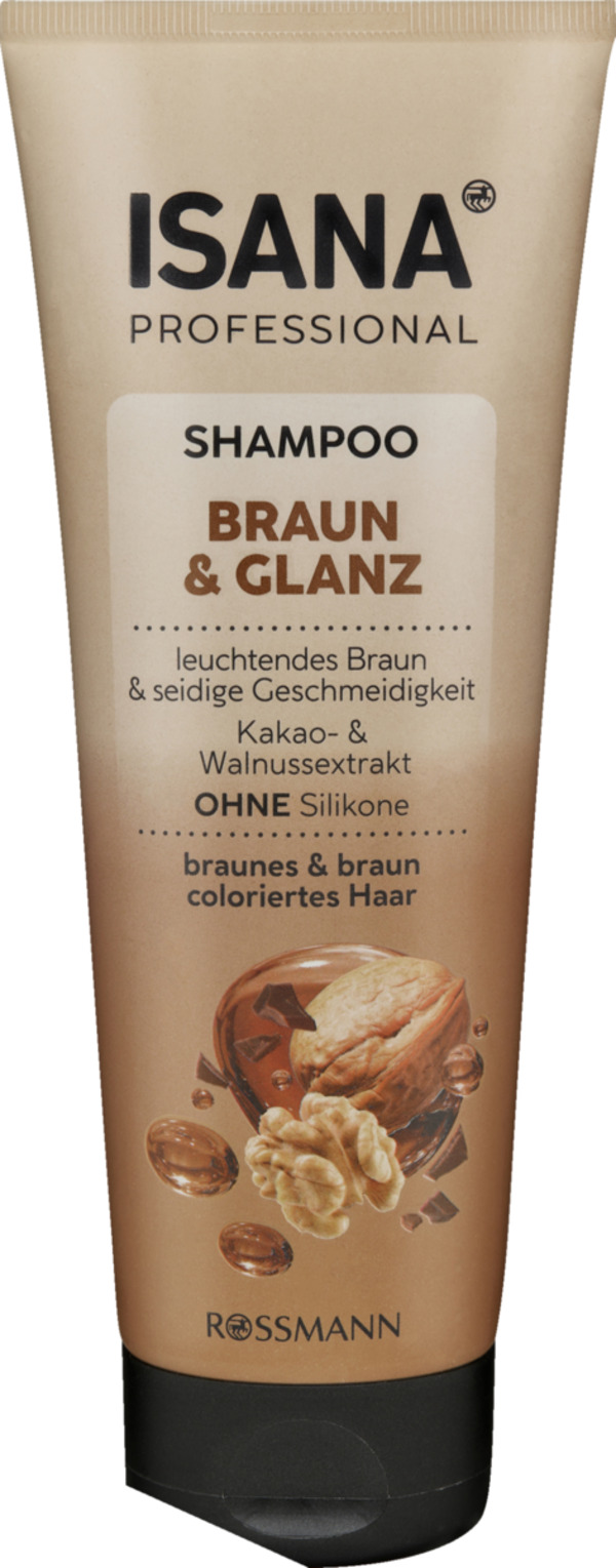 Bild 1 von ISANA PROFESSIONAL Professional Shampoo Braun & Glanz, 250 ml