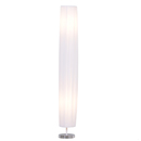 Bild 1 von HOMCOM Stehleuchte Stehlampe Standlampe Standleuchte E27, Edelstahl+Polyester, Weiß, Φ15x120cm