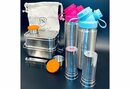 Bild 1 von JN JuNiki´s Lunchbox »Premium-Schüler-Set aus Edelstahl«, Edelstahl, 2er-Spar-Set: Je 2x JuNiki´s® Lunchbox + Trinkflasche isoliert 550ml + Teefilter