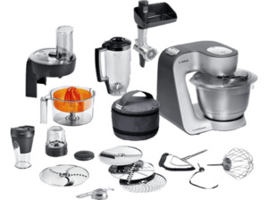 BOSCH MUM59S81DE Home Professional Küchenmaschine Silber/Anthrazit (Rührschüsselkapazität: 3,9 Liter, 1000 Watt)