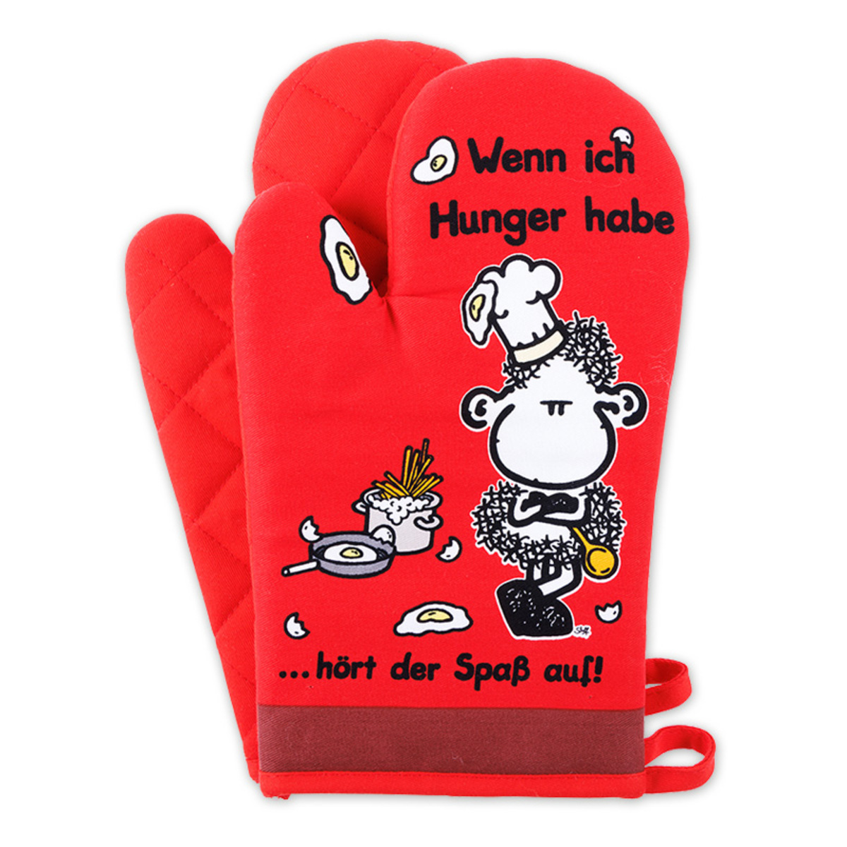 Bild 2 von Sheepworld Ofenhandschuhe 2er-Set + 1 Geschirrtuch gratis