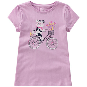Mädchen T-Shirt mit Hunde-Print HELLLILA