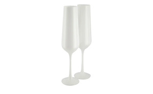 Sektkelch 200 ml, 2er Set 2er-Set Las Vegas weiß Kristallglas Maße (cm): H: 25 Gläser & Karaffen
