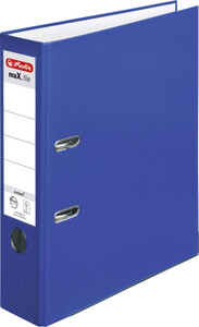 herlitz Ordner max.file protect A4, PP-Folienbezug Wechselfenster 8 cm, blau