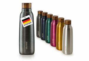 Blumtal Isolierflasche »Thermoflasche Ray - auslaufsichere Trinkflasche aus Edelstahl, BPA-frei, stundenlange Isolation von Warm - und Kaltgetränken«